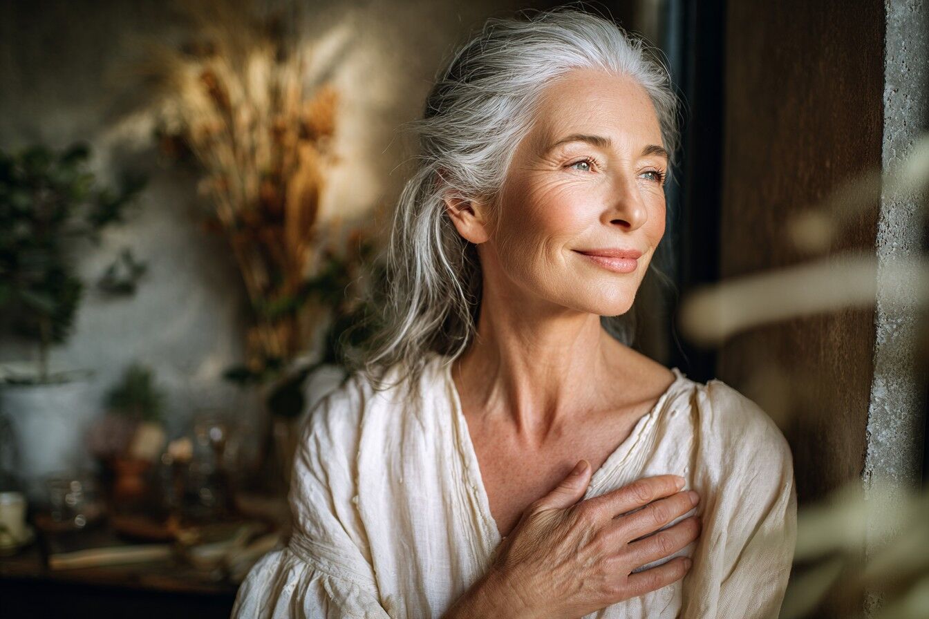 Zralá žena v moudrosti a přijetí