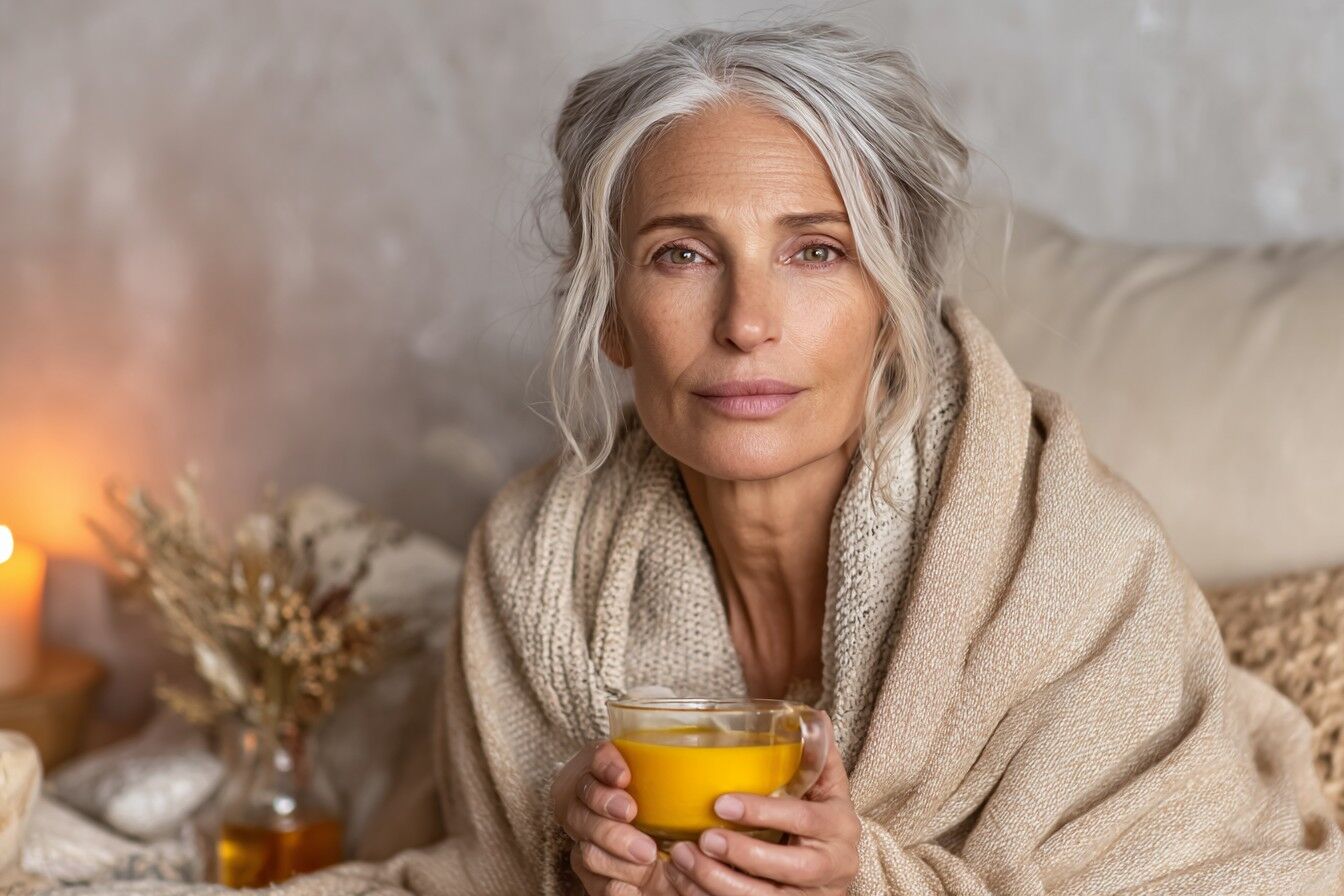 Zralá žena v klidu a péči – vátový typ menopauzy