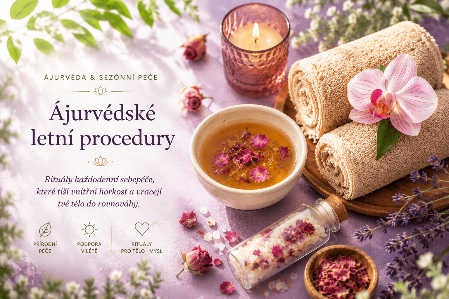 Ájurvédské letní procedury – zchlazení a rovnováha Pitty